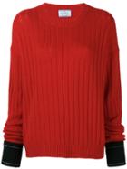 Prada Long-sleeve Fitted Sweater - Red