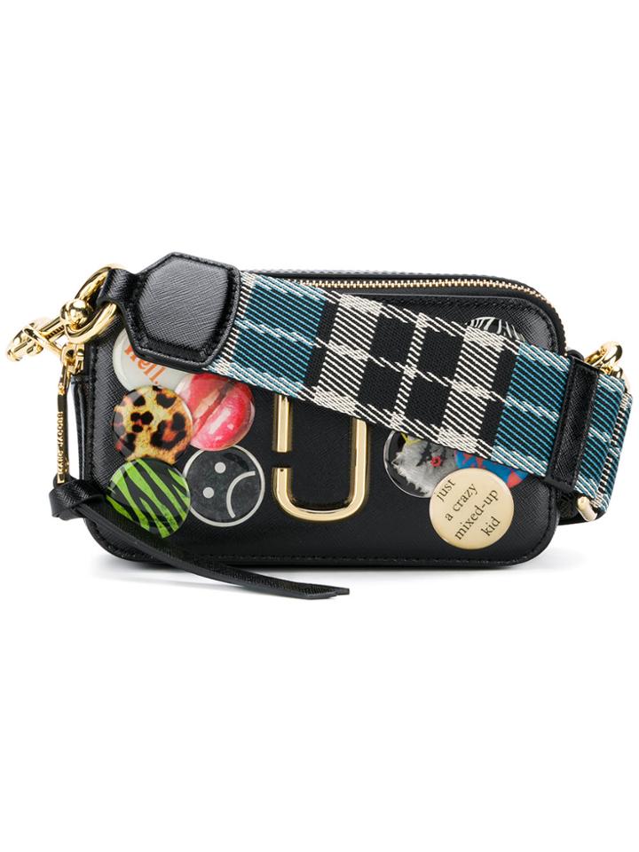 Marc Jacobs Badge Snapshot Small Camera Bag - Black