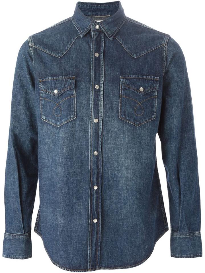 Saint Laurent Denim Western Shirt
