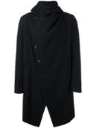 Masnada Hooded Coat, Men's, Size: 50, Black, Linen/flax/wool/polyamide