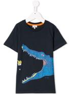 Paul Smith Junior Teen Croco Print T-shirt - Blue
