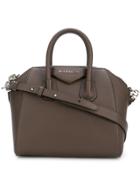 Givenchy Logo Plaque Tote Bag - Grey