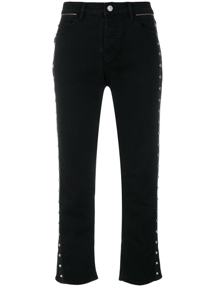 Zadig & Voltaire Studded Cropped Trousers - Black