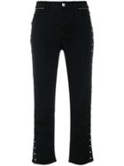 Zadig & Voltaire Studded Cropped Trousers - Black