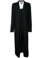 Ann Demeulemeester Classic Coat, Women's, Size: 36, Black, Virgin Wool
