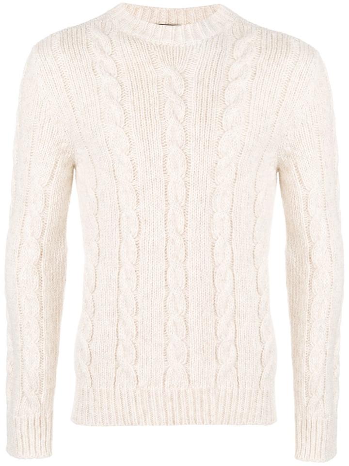 Tod's Treccia Knit Sweater - Nude & Neutrals
