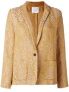 Forte Forte - My Jacket - Women - Linen/flax/cotton/cupro/viscose - Ii, Yellow/orange, Linen/flax/cotton/cupro/viscose