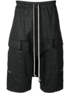 Rick Owens Knee-high Cargo Shorts - Black