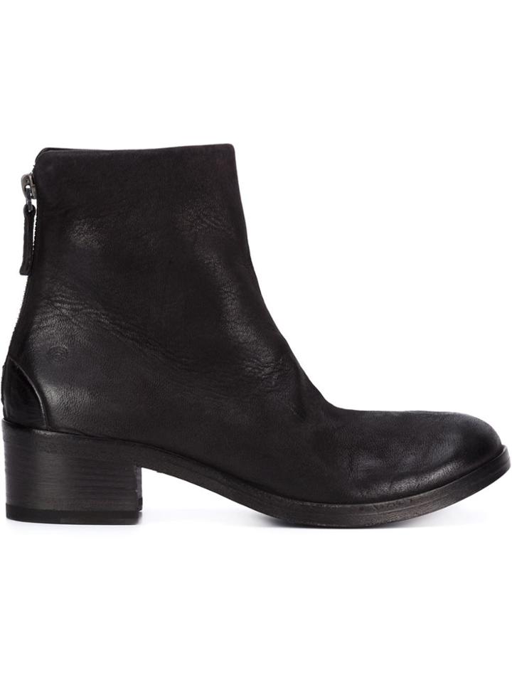 Marsèll Zipped Midi Boots - Black