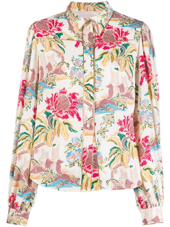 Peter Pilotto Floral Print Shirt - White