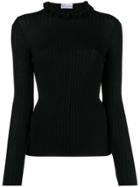 Red Valentino Red(v) High Neck Sweater - Black