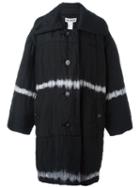 Issey Miyake Pre-owned Tie-dye Padded Oversized Coat - Black