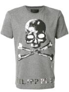 Philipp Plein Crossbones Print T-shirt - Grey