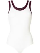 Valentino Scoop Neck Swimsuit - White