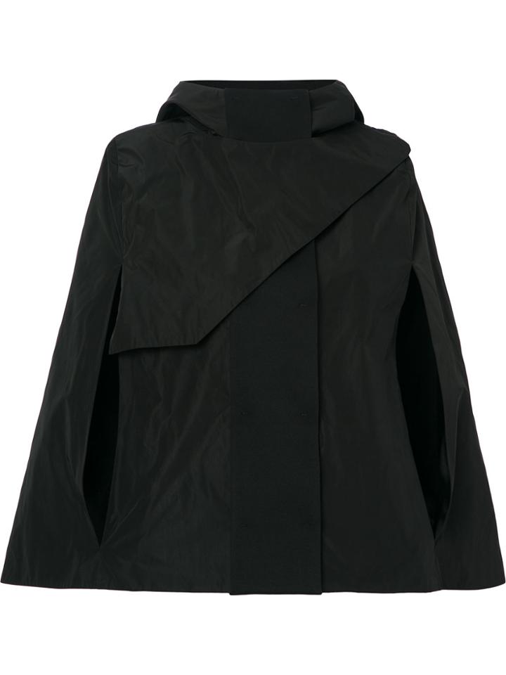 Gloria Coelho Hooded Cape - Black