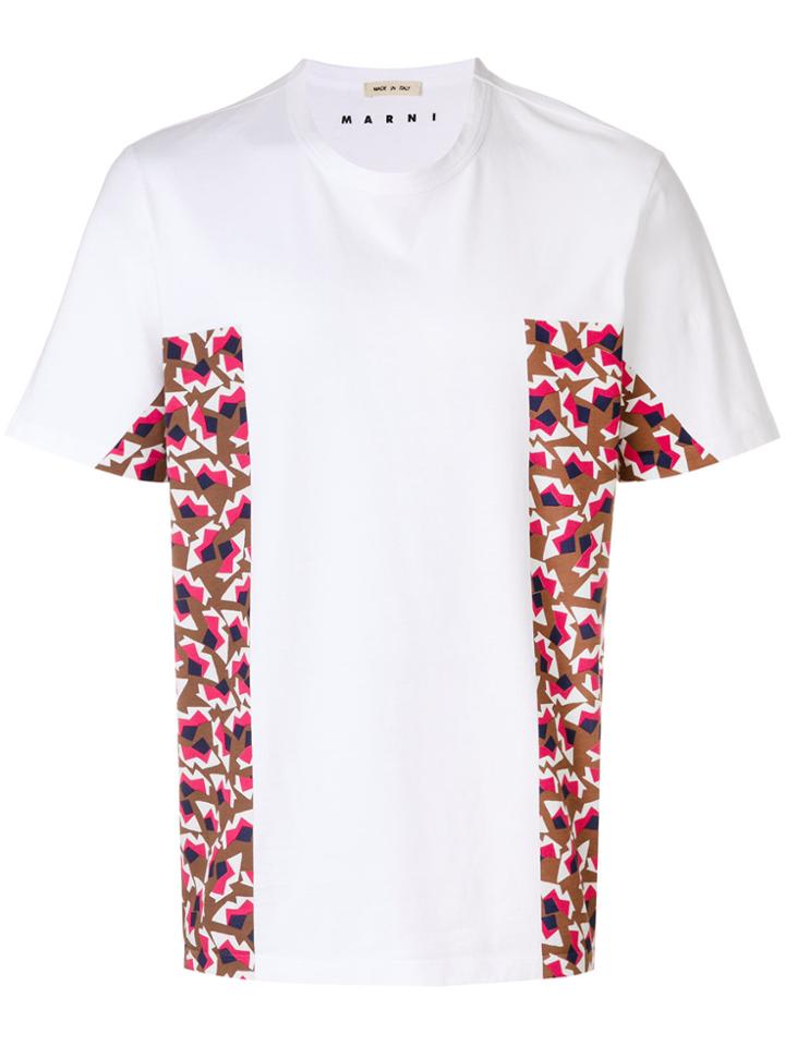 Marni Contrast Panel T-shirt - White