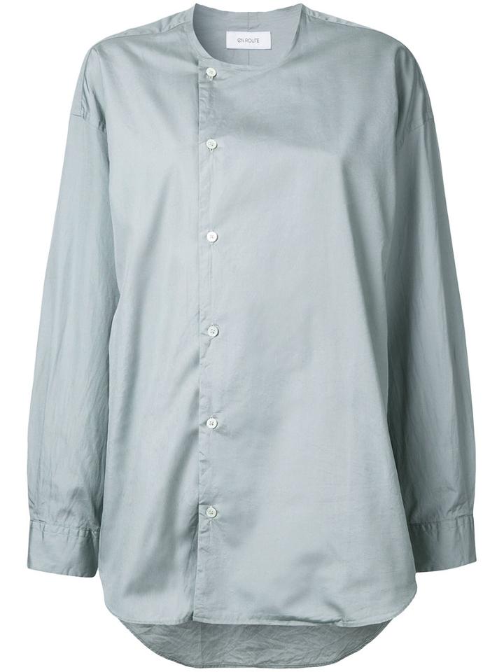 En Route - Off Centre Fastening Shirt - Women - Cotton - 2, Women's, Grey, Cotton