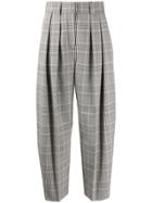 See By Chloé Checked Tapered Trousers - Black
