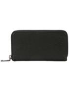 Coach Zip Around Phone Wallet In Pebble Leathe - Black