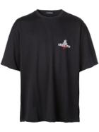 Johnundercover Logo Embroidered Crew Neck T-shirt - Blue