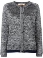 Marni Melange Cardigan, Women's, Size: 40, Grey, Nylon/polyester/viscose/virgin Wool