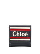 Chloé Logo Bi-fold Wallet - Blue