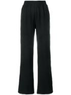 See By Chloé Laddered Trim Wide Leg Trousers - Black