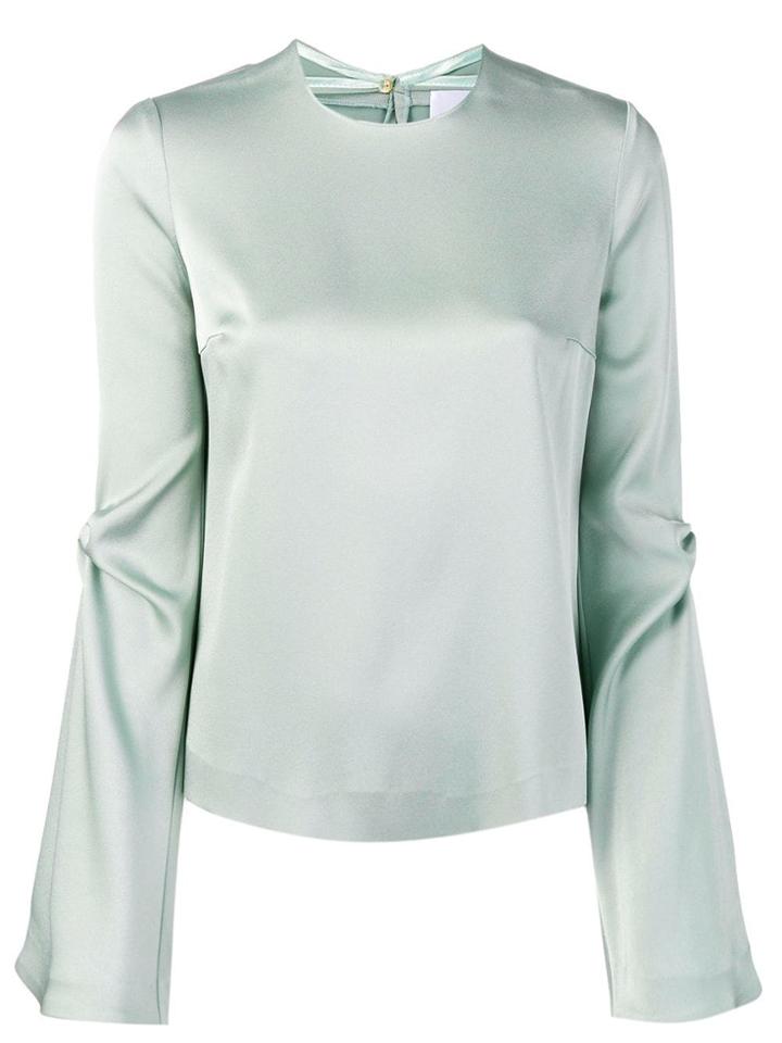 Galvan Bell Sleeves Blouse - Green