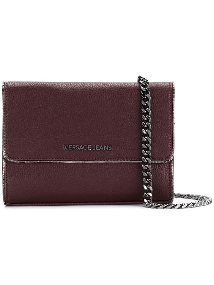 Versace Jeans Rectangular Shaped Shoulder Bag - Pink & Purple