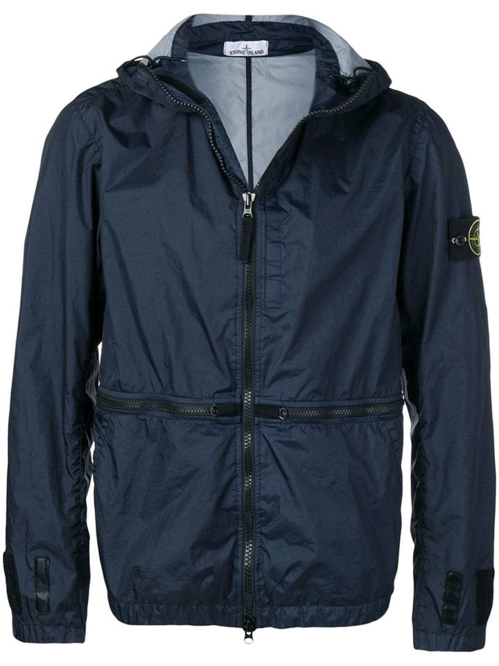 Stone Island Lightweight Logo Patch Jacket - Blue