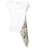 Liu Jo Panelled White T-shirt