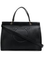 Salvatore Ferragamo Gancini Tote - Black