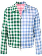 Thom Browne Fun Mix Gingham Golf Jacket - Green