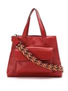 Mara Mac Leather Oversized Bag - Red
