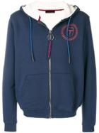 Frankie Morello Vincent Zip Front Hoodie - Blue