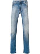 Closed Washed Effect Denim Trousers - Blue
