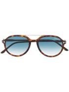 Tom Ford Eyewear Tortoiseshell Gradient Sunglasses - Brown