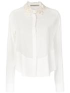 Ermanno Scervino Lace-style Cutout Hem Shirt - White