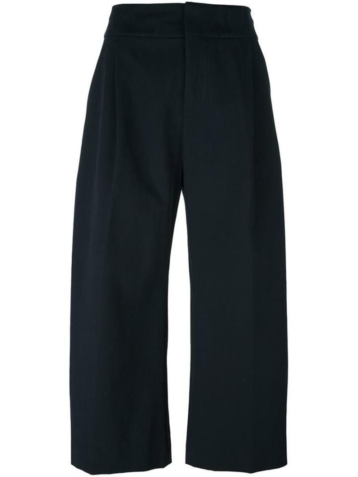 Marni Pleat Front Culottes, Women's, Size: 38, Blue, Cotton