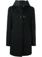 Fay Double Breasted Coat, Women's, Size: Small, Black, Acrylic/polyamide/virgin Wool