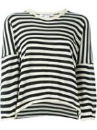Comme Des Garçons Comme Des Garçons Striped Jumper, Women's, Size: M, Black, Cotton