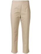 Paule Ka Concealed Zip Trousers - Brown