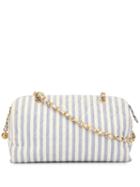 Chanel Pre-owned 1995's Striped Pattern Chain Bag - Blue