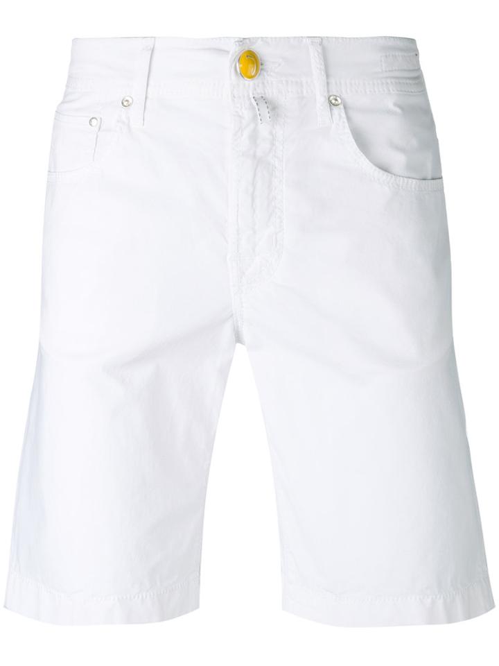 Jacob Cohen - Chino Shorts - Men - Cotton/elastodiene - 38, White, Cotton/elastodiene