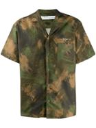 Off-white Camouflage Print Shirt - Green