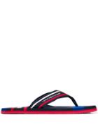 Tommy Hilfiger Logo Thong Flip Flops - Blue