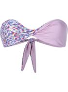 Onia 'allegra Bandeau' Bikini Top, Women's, Size: Medium, Pink/purple, Nylon/spandex/elastane