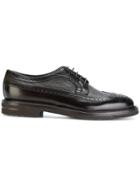 Henderson Baracco Pebbled Brogues - Black