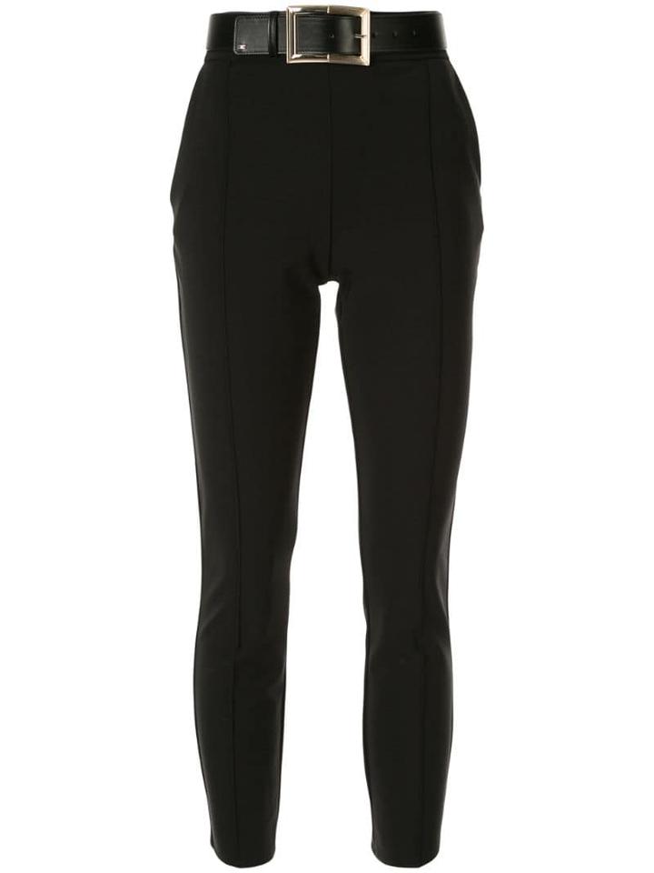 Elisabetta Franchi High-waisted Belted Trousers - Black