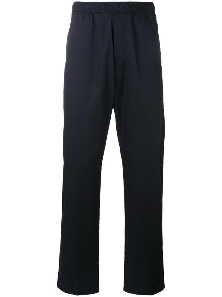 Our Legacy - Elastic Waist Trousers - Men - Cotton - 50, Blue, Cotton